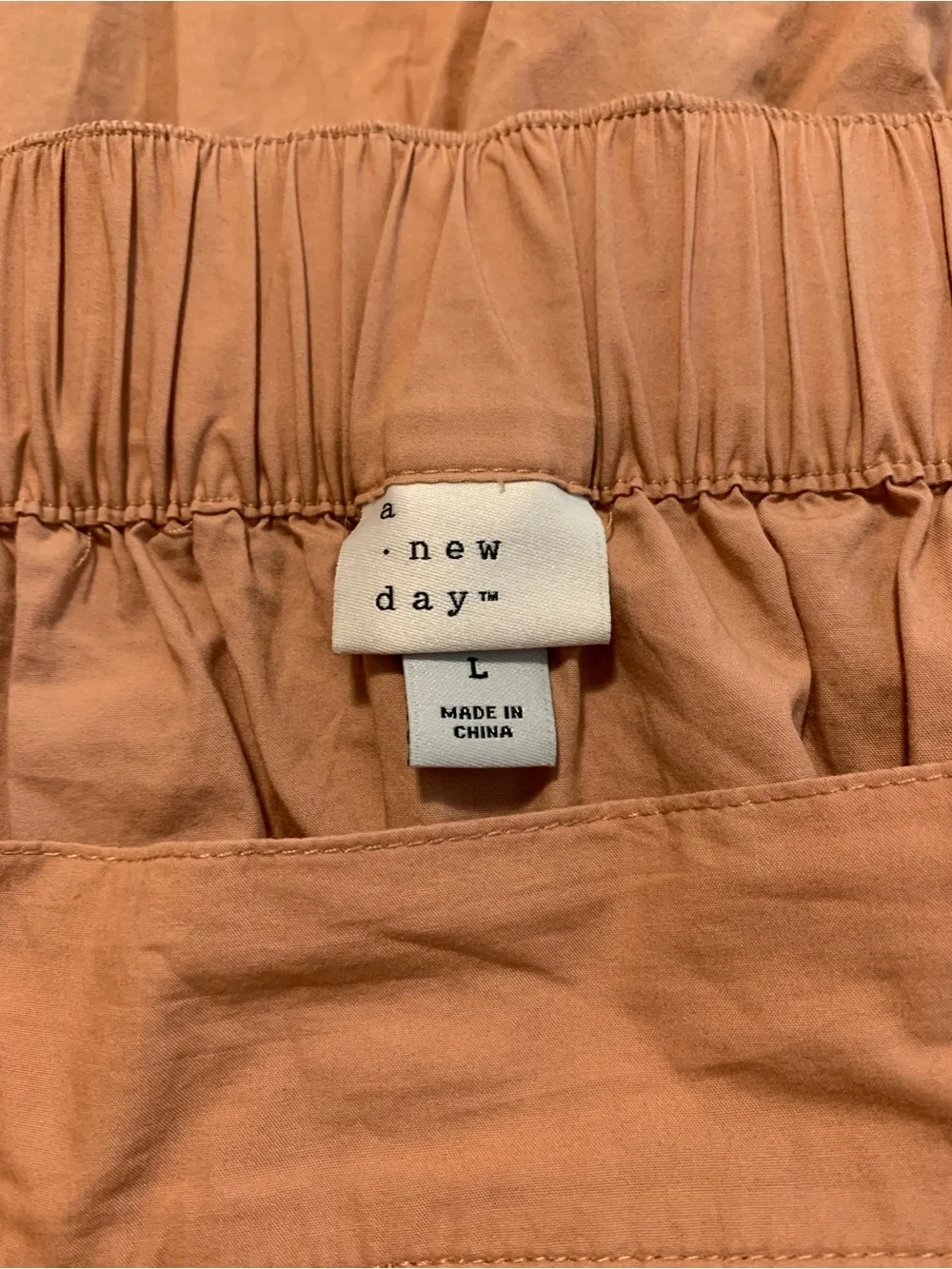a new day 100% Cotton Peachy-Tan Tiered Maxi Skirt With Pockets 😍 (Size L)